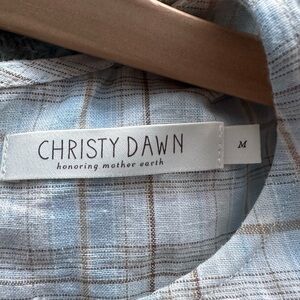 Christy Dawn nwot Plaid Long Sleeve Dress